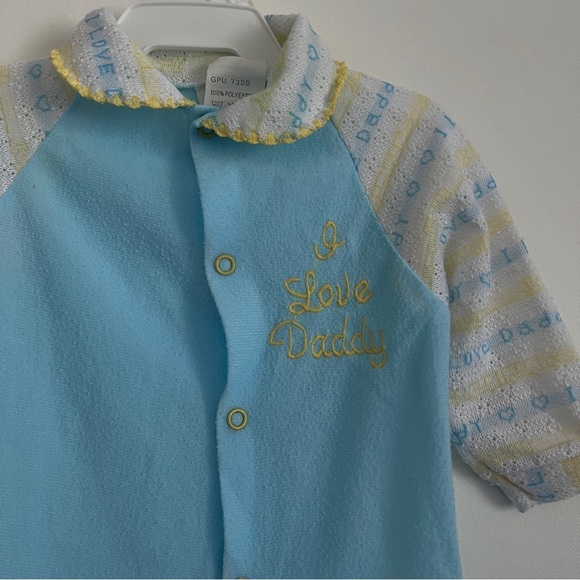 Vintage Lullaby Land Baby Blue One Piece-Size Medium - Picture 2 of 8